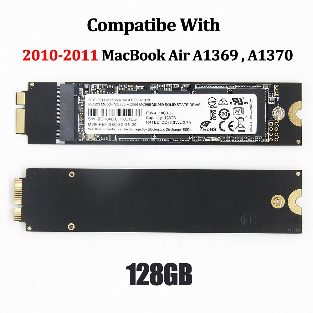 ο 128GB SSD Apple Ʈ 2011 2010 Macbook Air A..